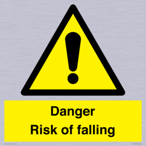Danger Risk of falling